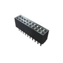 5 pcs - Samtec SFMC Series Straight Through Hole Mount PCB Socket, 4-Contact, 2-Row, 1.27mm Pitch, Solder Termination