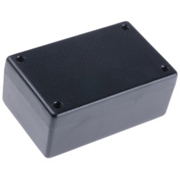 1 pcs - Hammond 1594 Series Black Flame Retardant ABS Enclosure, IP54, Black Lid, 104 x 66 x 33mm