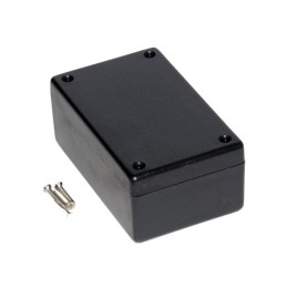 1 pcs - Hammond 1594 Series Black Flame Retardant ABS Enclosure, IP54, Black Lid, 104 x 66 x 33mm