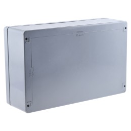 1 pcs - RS PRO Grey PET Enclosure, IP66, Grey Lid, 400 x 250 x 120mm