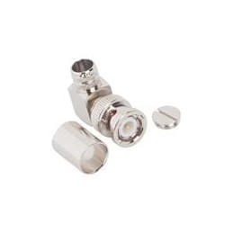 1 pcs : 112596 - RF Connectors / Coaxial Connectors BNC R/A CRIMP PLUG LMR-400 B7810A