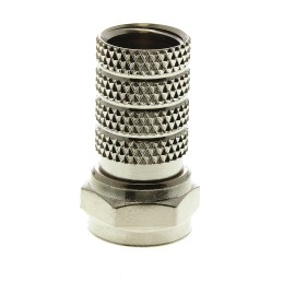 5 pcs - TE Connectivity, Plug Cable Mount F Connector, 75Ω, Twist On Termination, Straight Body