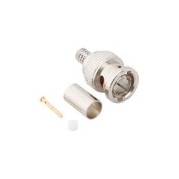 1 pcs : 031-70546-12G - RF Connectors / Coaxial Connectors BNC Str8t Crimp Plug for Belden 4505R Cb