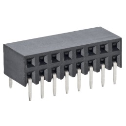 5 pcs - HARWIN M20 Series Right Angle Through Hole Mount PCB Socket, 10-Contact, 2-Row, 2.54mm Pitch, Solder Termination
