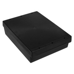 1 pcs - RS PRO Black ABS Enclosure, IP65, IK07, Black Lid, 197.7 x 144.55 x 52.55mm