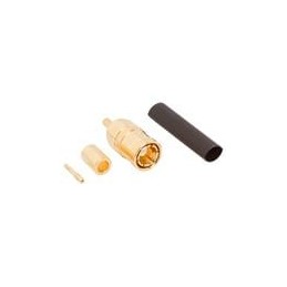 1 pcs : 142229 - RF Connectors / Coaxial Connectors SMB ST CRIMP PLUG 178/196U GOLD
