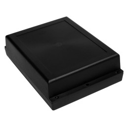 1 pcs - RS PRO Black ABS Enclosure, IP65, IK07, Black Lid, 197.7 x 144.55 x 52.55mm