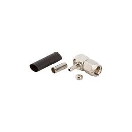 1 pcs : 901-9881-RFX - RF Connectors / Coaxial Connectors R/A CRIMP PLUG RG174 188A 316 Ni