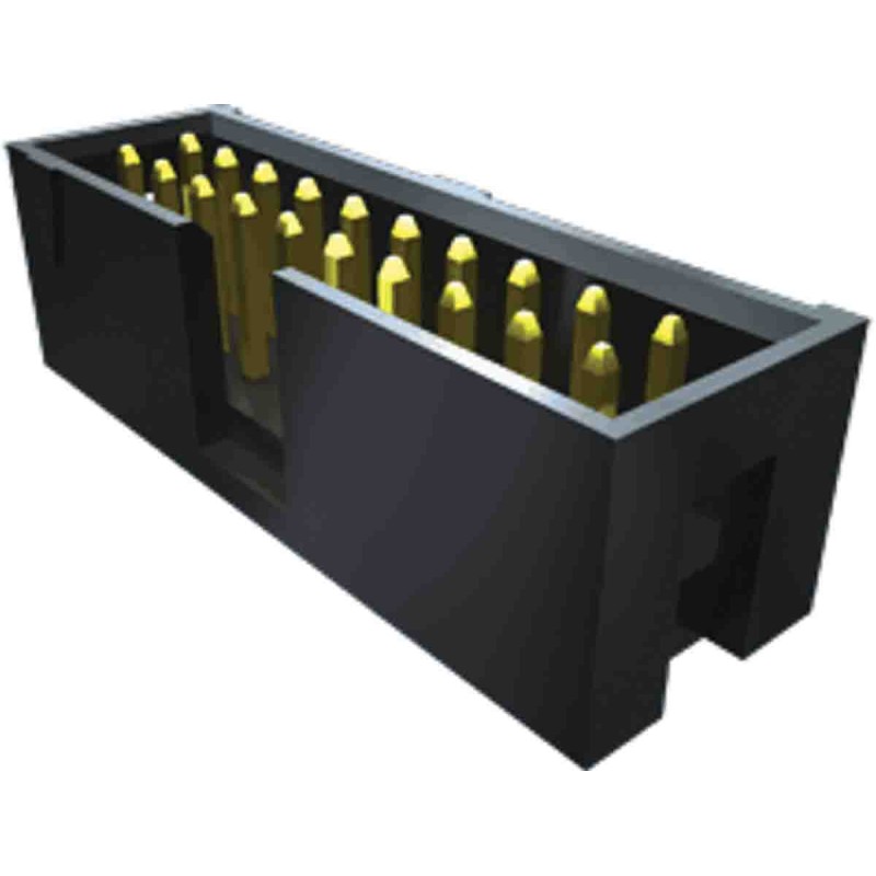 5 pcs - Samtec TSS Series Right Angle Through Hole PCB Header, 10 Contact(s), 2.54mm Pitch, 2 Row(s), Shrouded