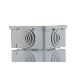 1 pcs - ABB Grey Thermoplastic Junction Box, IP44, 75 x 75 x 48mm