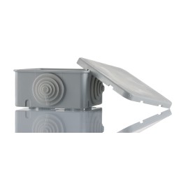 1 pcs - ABB Grey Thermoplastic Junction Box, IP44, 75 x 75 x 48mm