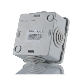 1 pcs - ABB Grey Thermoplastic Junction Box, IP44, 75 x 75 x 48mm