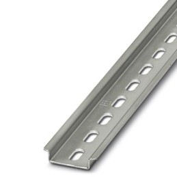 1 pcs - Phoenix Contact Steel Perforated DIN Rail, Top Hat Compatible, 2m x 35mm x 7.5mm