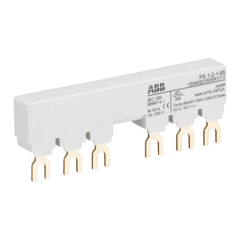 1 pcs - ABB PS1 3 Phase Busbar, 690V ac, 17.5mm Pitch