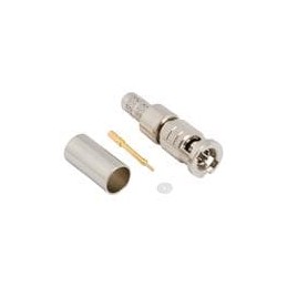 1 pcs : 034-5042 - RF Connectors / Coaxial Connectors HD-BNC Stgt Crmp Plg RG-55, RG-142 RG-22