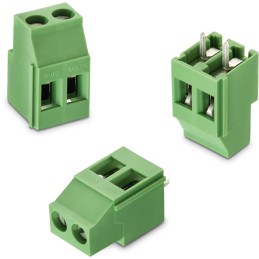 250 pcs - Wurth Elektronik 2537 Series PCB Terminal Block, 2-Contact, 5mm Pitch, Through Hole Mount, 1-Row, Solder Termination