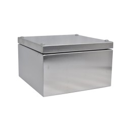 1 pcs - RS PRO 304 Stainless Steel Enclosure, IP66, 200 mm x 200 mm x 121mm