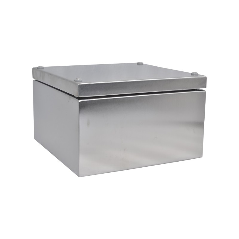 1 pcs - RS PRO 304 Stainless Steel Enclosure, IP66, 200 mm x 200 mm x 121mm