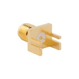 1 pcs : 901-10044-6RFX - RF Connectors / Coaxial Connectors SMA End Launch PCBJack,50 Ohm