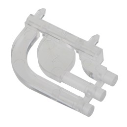 5 pcs - 515-1064F Dialight, PCB Mounted 3-Way Right Angle LED Light Pipe, Tri-Level-Row Clear Round Lens