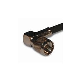 1 pcs : 182323 - RF Connectors / Coaxial Connectors MINI UHF RA CRMP PLG RG-58, LMR-195