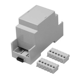 1 pcs - RS PRO Extended Walls/Sides Enclosure Type, 36 x 90 x 58mm, Polycarbonate DIN Rail Enclosure Kit