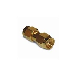 1 pcs : 132168 - RF Adapters - In Series SMA ST PLUG PLUG ADAPTER GOLD