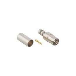 1 pcs : 142219 - RF Connectors / Coaxial Connectors SMB ST CRIMP PLUG 142/223/U NICKEL