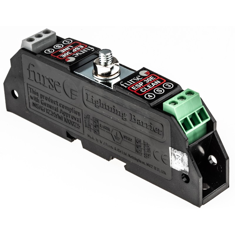 1 pcs - WJ Furse, ESP E Surge Suppressor Unit 36.7 V Maximum Voltage Rating 5kA Maximum Surge Current Twisted Pair Surge
