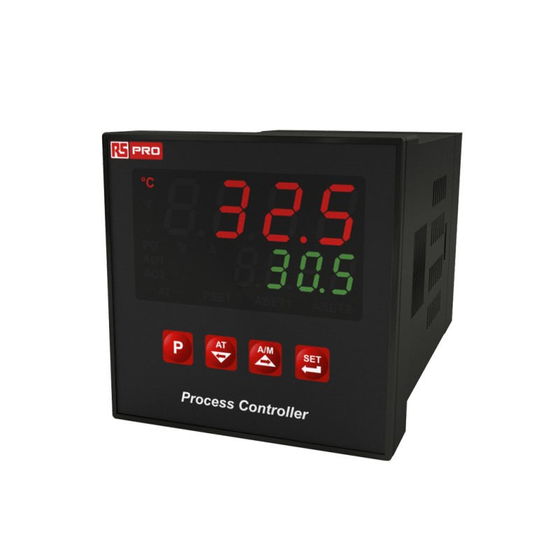 1 pcs - RS PRO Panel Mount PID Temperature Controller, 72 x 72mm, 3 Output Relay, SSR, 100 - 240 V ac Supply Voltage