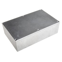 1 pcs - Hammond Eddystone Series Natural Die Cast Aluminium Enclosure, IP54, Natural Lid, 188 x 120 x 57mm