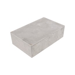 1 pcs - Hammond Eddystone Series Natural Die Cast Aluminium Enclosure, IP54, Natural Lid, 188 x 120 x 57mm