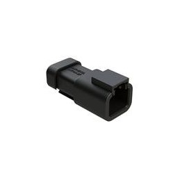 1 pcs : ATP04-2P-MM01BLK - Automotive Connectors 2 POS RECEPT MALE