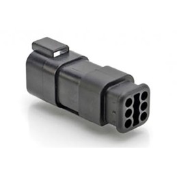 5 pcs - Amphenol Industrial, AT Automotive Connector Socket 6 Way, Crimp Termination