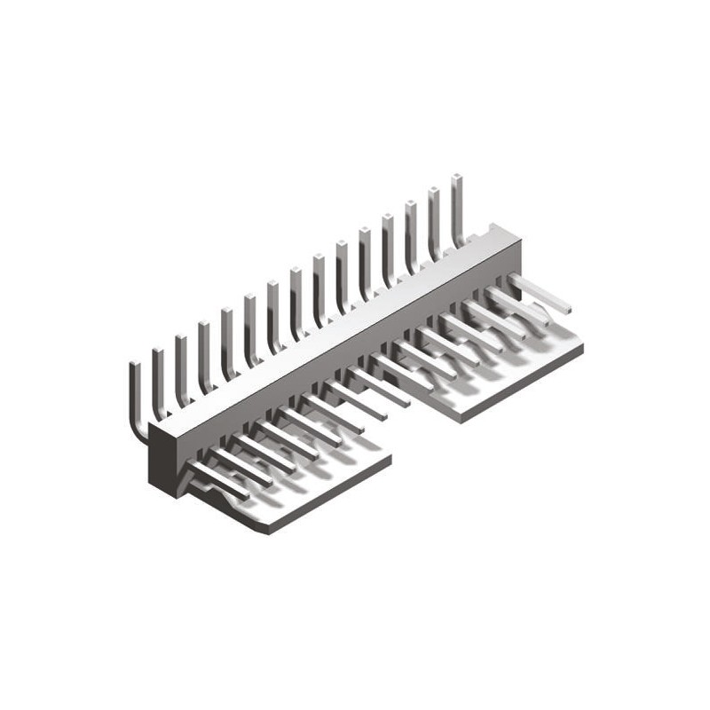 250 pcs - Molex KK 254 Series Right Angle Through Hole Pin Header, 16 Contact(s), 2.54mm Pitch, 1 Row(s), Unshrouded