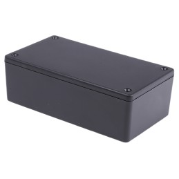 1 pcs - Hammond 1591 Series Black ABS Enclosure, IP54, Black Lid, 119 x 66 x 36mm