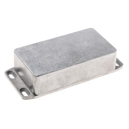 1 pcs - Hammond 1590 Series Natural Die Cast Aluminium Enclosure, IP54, Flanged, Natural Lid, 111.5 x 59.5 x 27mm