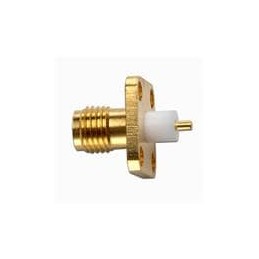 1 pcs : 72962 - RF Connectors / Coaxial Connectors SMA JACK PANEL RECEPTACLE (4 HOLE)