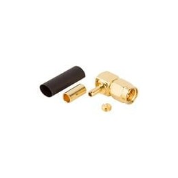 1 pcs : 132182 - RF Connectors / Coaxial Connectors SMA R/A PLG 316 DOUBLE BRAID 50 OHM