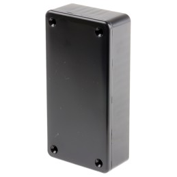 1 pcs - Hammond 1591 Series Black ABS Enclosure, IP54, Black Lid, 100 x 50 x 25mm