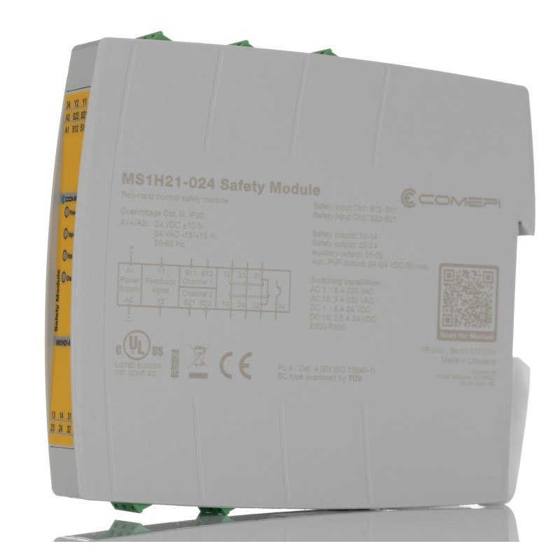 1 pcs - RS PRO Input/Output Module, 2 Inputs, 2 Outputs, 24 V, 2NO