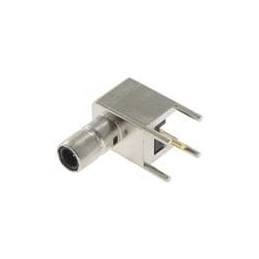 1 pcs : SMBS001D00 - RF Connectors / Coaxial Connectors SMB PCB MT RA JACK 7.5MM THRU-HOLE SLDR
