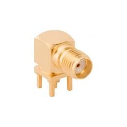 1 pcs : 901-143-6RFX - RF Connectors / Coaxial Connectors R/A PCB RECEPTACLE