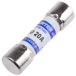 1 pcs - Schurter 20A F Melamine Cartridge Fuse, 10 x 38mm