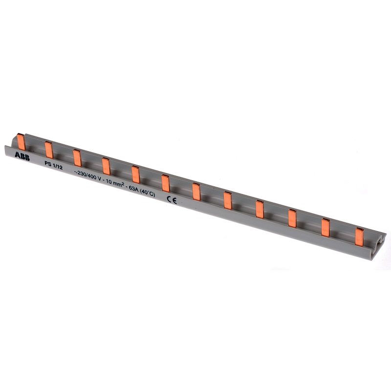 1 pcs - ABB PS1 1 Phase Busbar, 400V ac, 17.5mm Pitch
