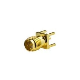 1 pcs : CSMARP042 - RF Connectors / Coaxial Connectors PCB Mounted Straight SMA Jack (Reverse Polarity)