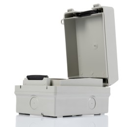 1 pcs - RS PRO Grey ABS Junction Box, IP65, 140 x 110 x 80mm