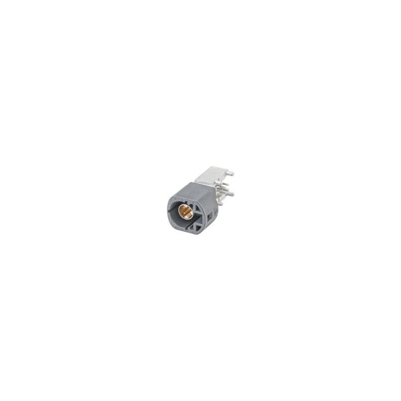1 pcs : D4S2UL-40MA5-G - RF Connectors / Coaxial Connectors Right Angle Plug PCB w/Housing T&R Grey