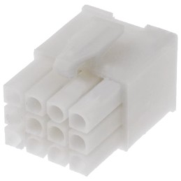 500 pcs - TE Connectivity, Mini-Universal MATE-N-LOK Male Connector Housing, 4.2mm Pitch, 12 Way, 3 Row