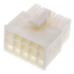 500 pcs - TE Connectivity, Mini-Universal MATE-N-LOK Male Connector Housing, 4.2mm Pitch, 15 Way, 3 Row